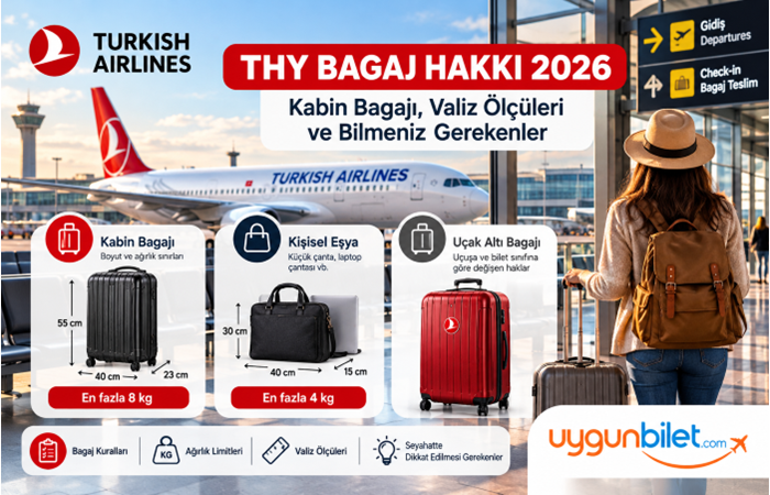 THY Bagaj Hakkı 2026: Kabin Bagajı ve Valiz Kuralları