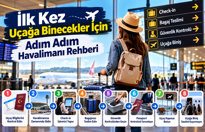 İlk Kez Uçağa Binecekler İçin Adım Adım Havalimanı Rehberi