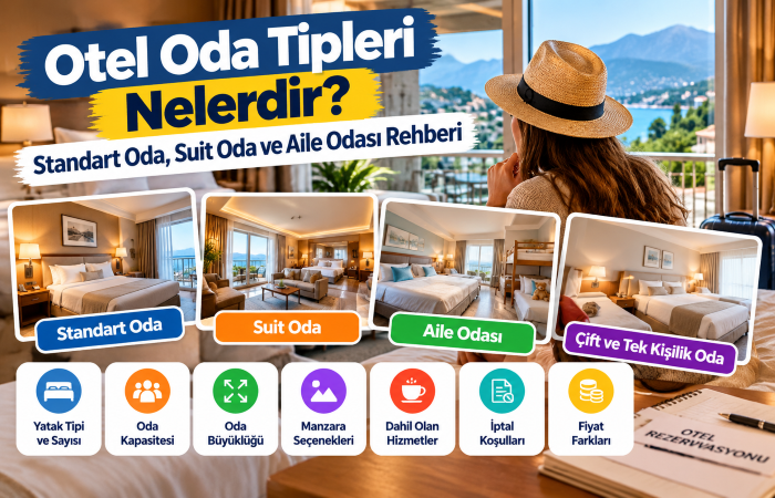 Otel Oda Tipleri Nelerdir? Standart Oda, Suit Oda ve Aile Odası Rehberi
